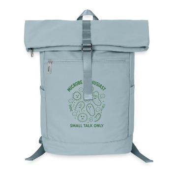 Microbe Talk Only | Microbiology Humor - Laptop Backpack - ice blue - Front
