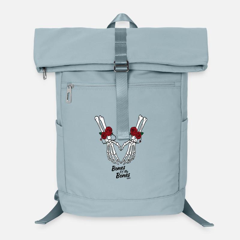 Skelettherz mit Rosen Laptop-Rucksack 