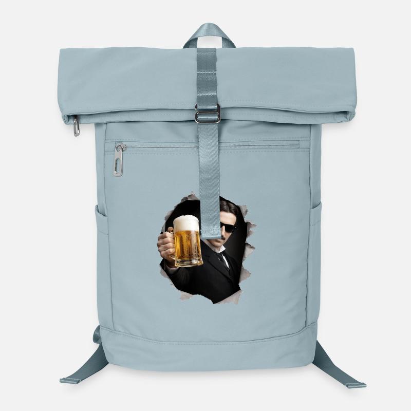 Nikola mit Bier und Sonnenbrille Laptop-Rucksack 