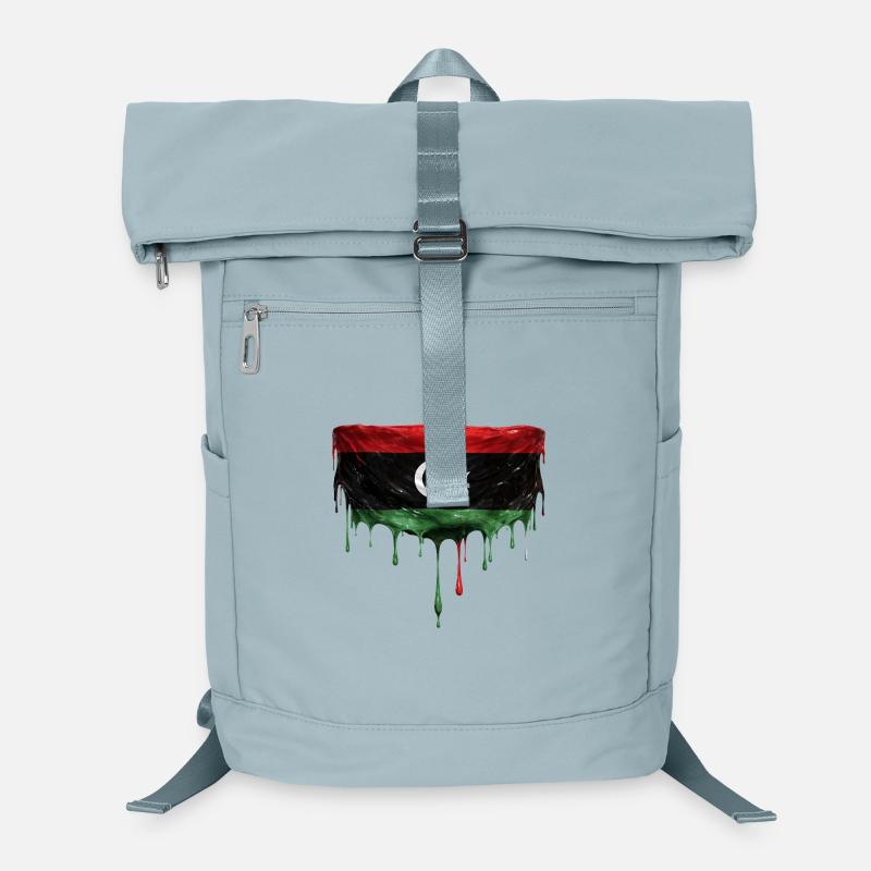 Libyen Flag Tropfen Design Laptop-Rucksack 