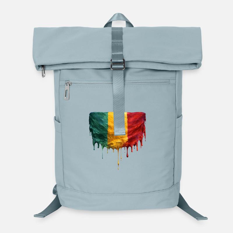 Mali Flag in Drop Art Laptop Backpack