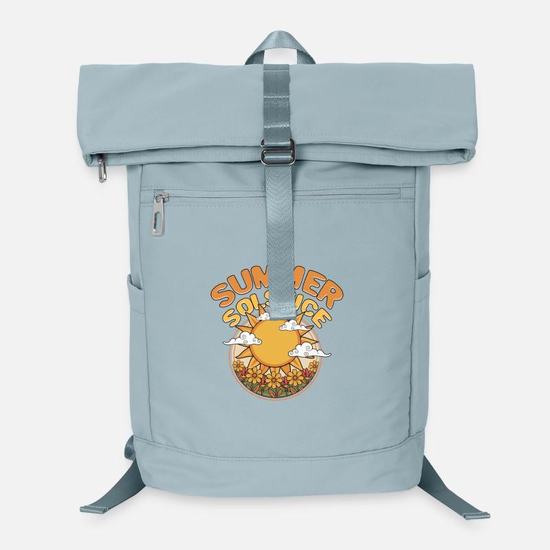 Litha Pagan Summer Solstice Midsummer Midsommar Laptop Backpack