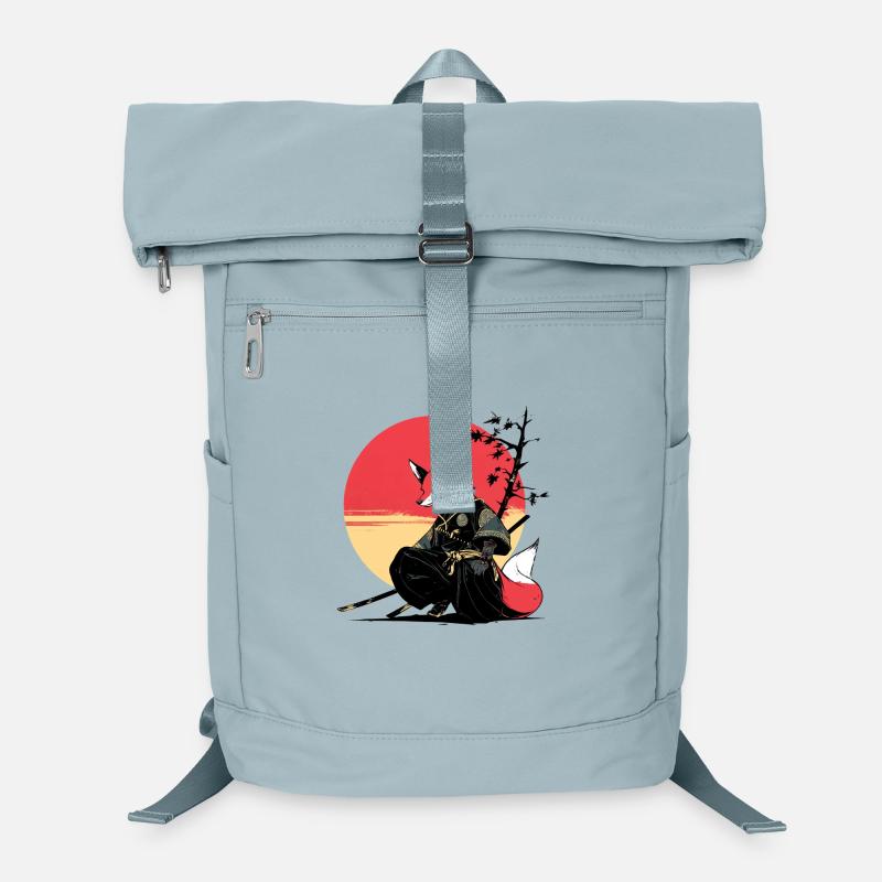 Fox Samurai at Sunset Laptop Backpack