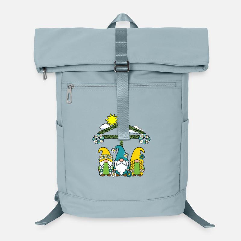 Litha Pagan Summer Solstice Midsummer Midsommar Laptop Backpack