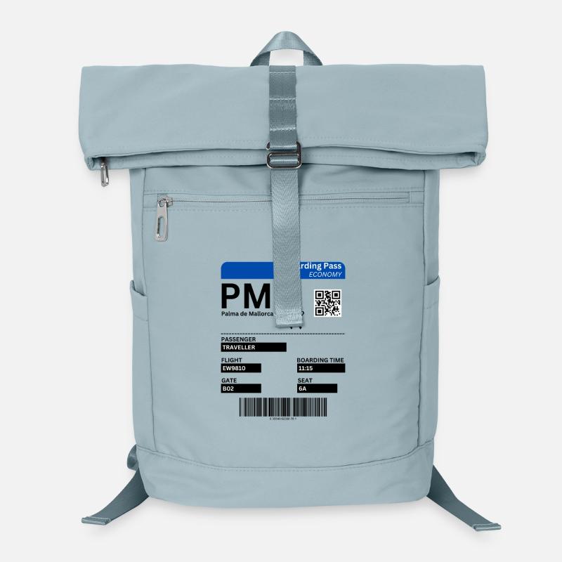 Mallorca Flugticket Design Boarding Pass Shirt  Laptop-Rucksack 