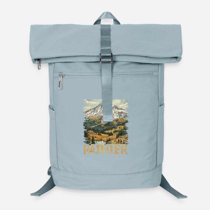 Alpine Rainier Wanderer Mountain Landscape Laptop Backpack