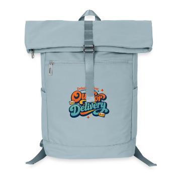 Standard mode delivery | Postman Saying - Laptop Backpack - ice blue - Front