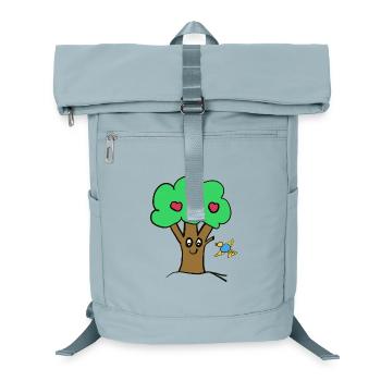 Apfelbaum Baum Natur  Vogel - Laptop-Rucksack  - Eisblau - Vorne