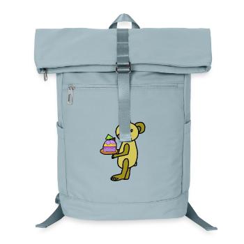Muffin Bär Teddybär Kuchen Kind - Laptop-Rucksack  - Eisblau - Vorne