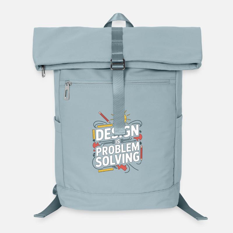 Designer Educator Design Is Problem Graphic Design Laptop-Rucksack 