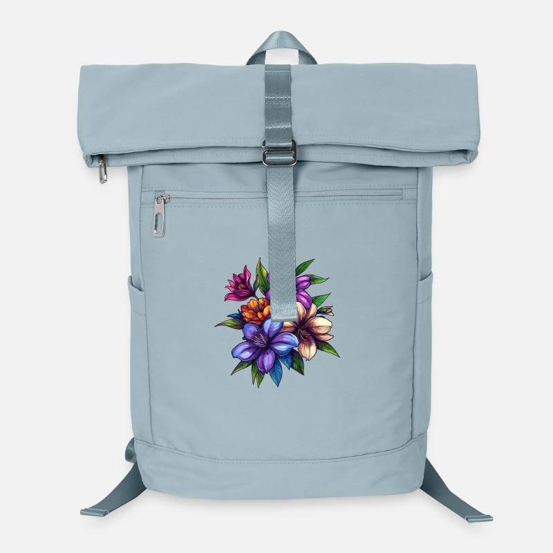 Tropisches Blütenbouquet – Farbexplosion Laptop-Rucksack 