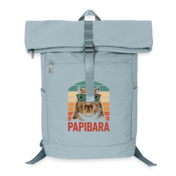Papibara Capybara Amateur d’animaux Animaux - Sac à dos ordinateur - bleu glacier - Devant