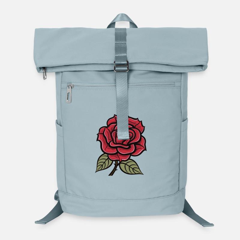 L’amour de la rose - Sac à dos ordinateur - bleu glacier