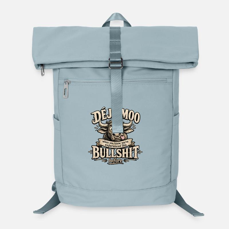 Déjà Moo Kuh Humor Spruch Laptop-Rucksack 