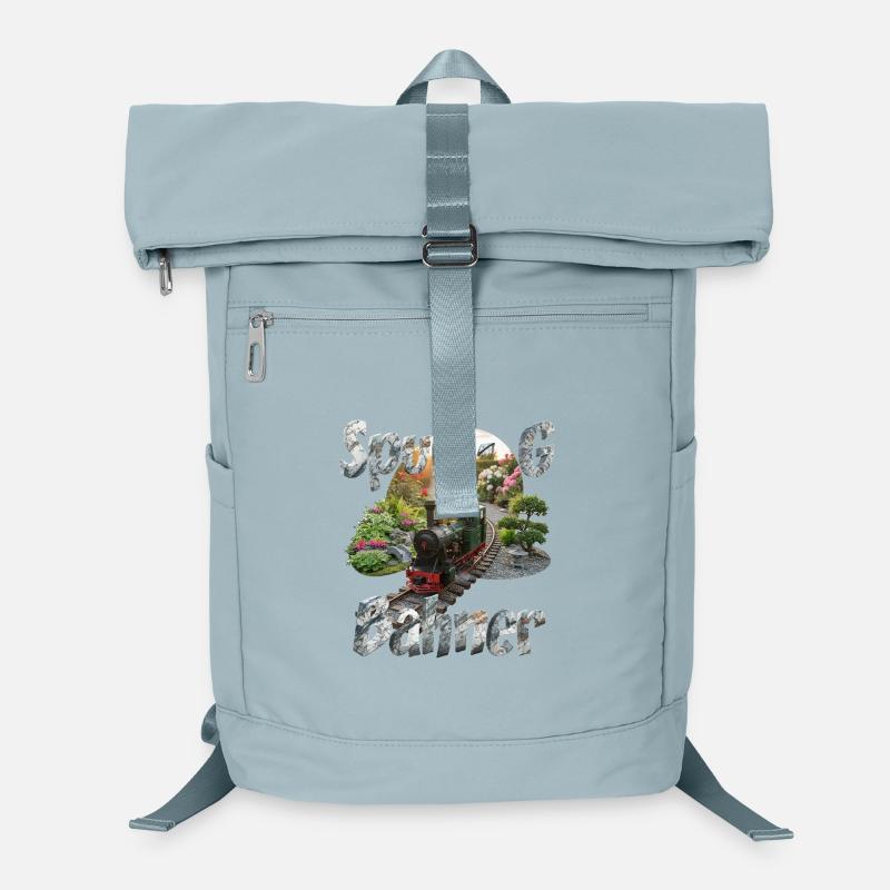 Spur G Bahner – Gartenbahn im Blütenmeer Laptop-Rucksack 