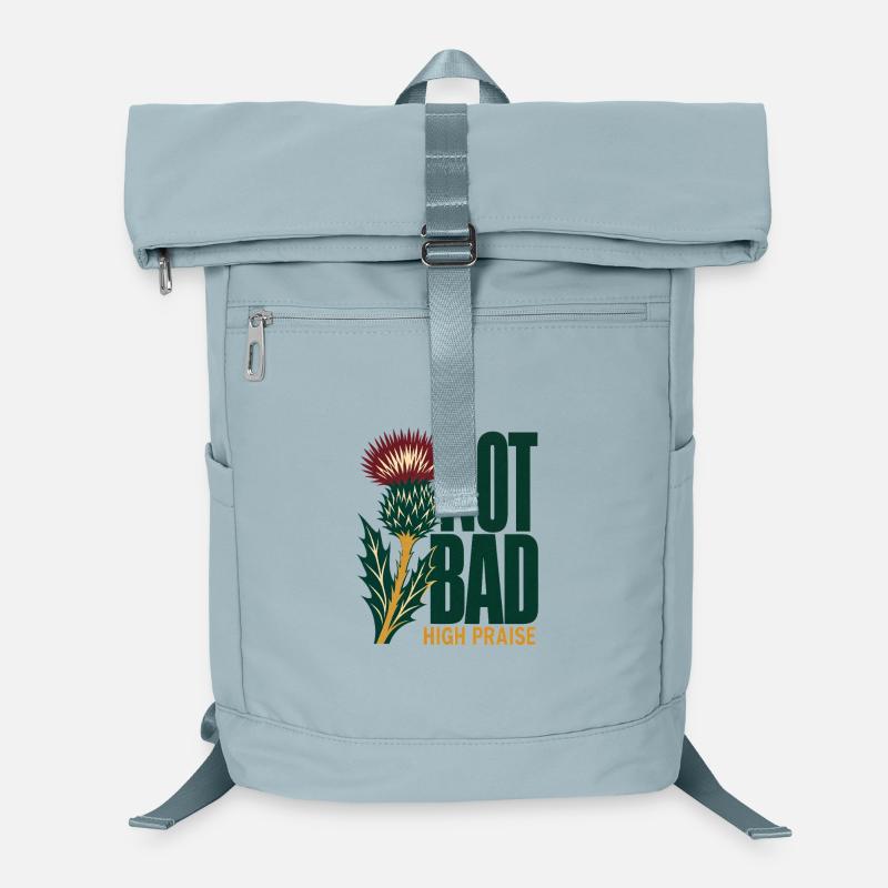 Scottish Dry Humor Not Bad High Praise Thistle Laptop-Rucksack 