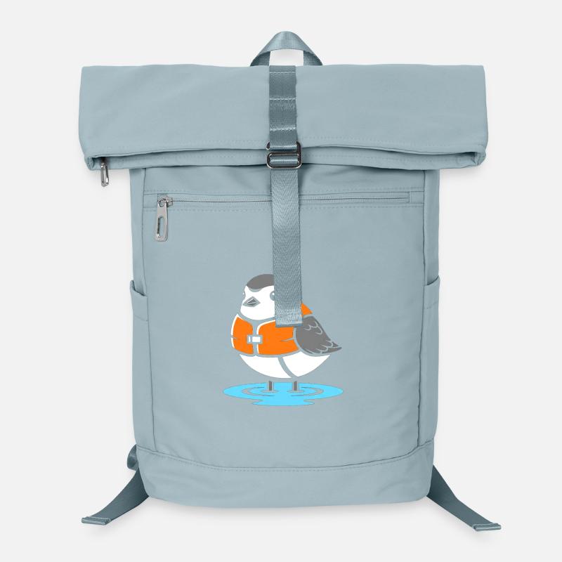 Bird with Life Jacket Cartoon Laptop Backpack