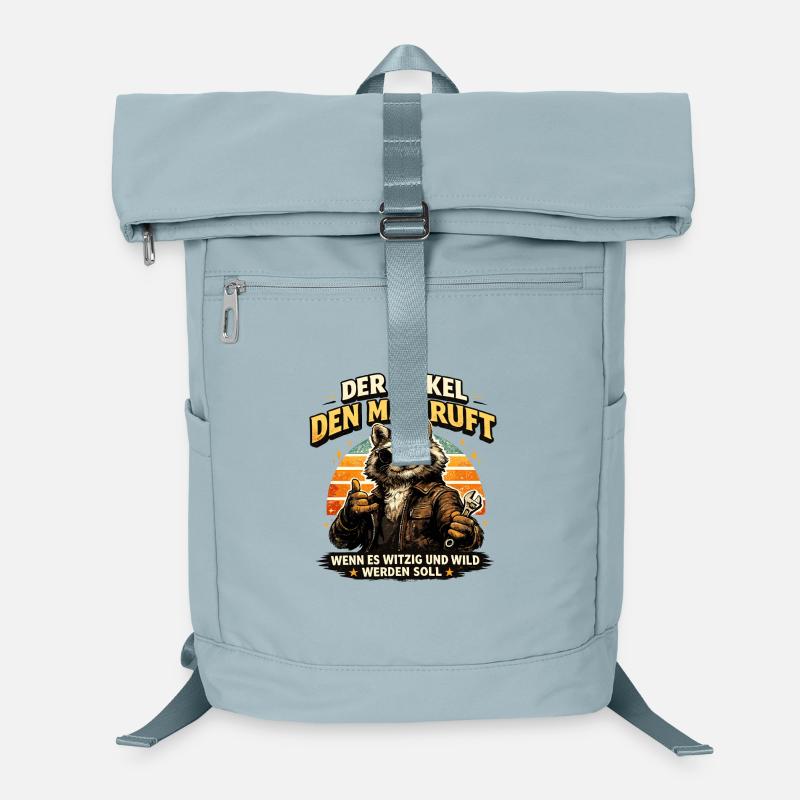 Der Onkel den man ruft Lustiger Waschbär Laptop-Rucksack 