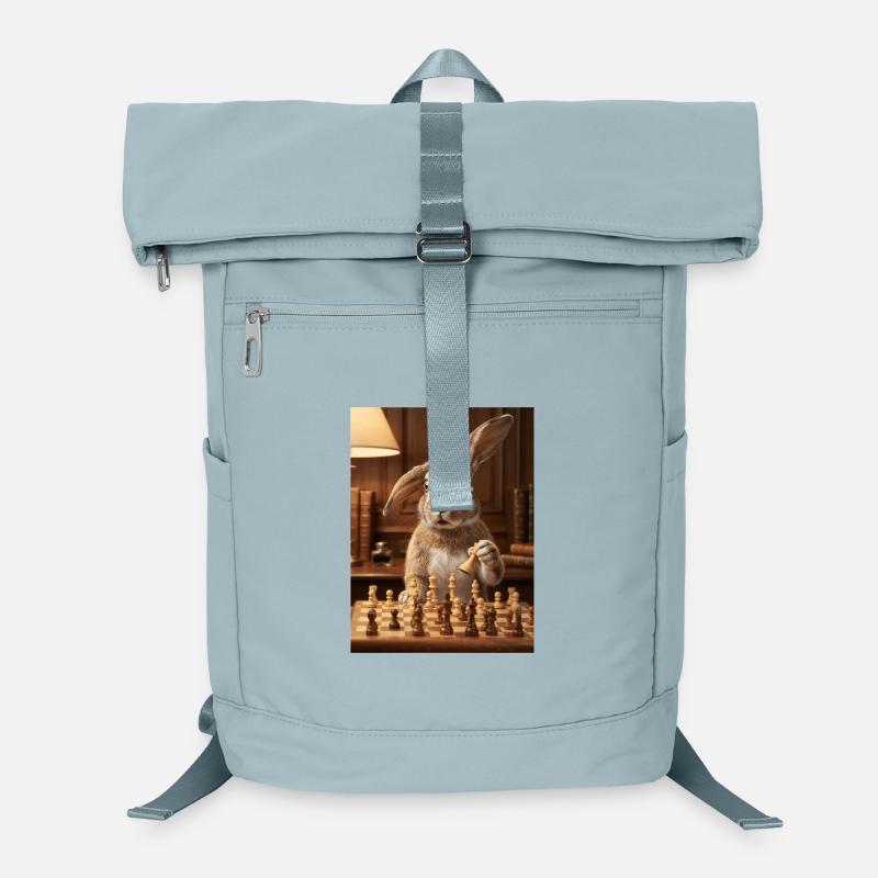 Kaninchen spielt Schach Laptop-Rucksack 
