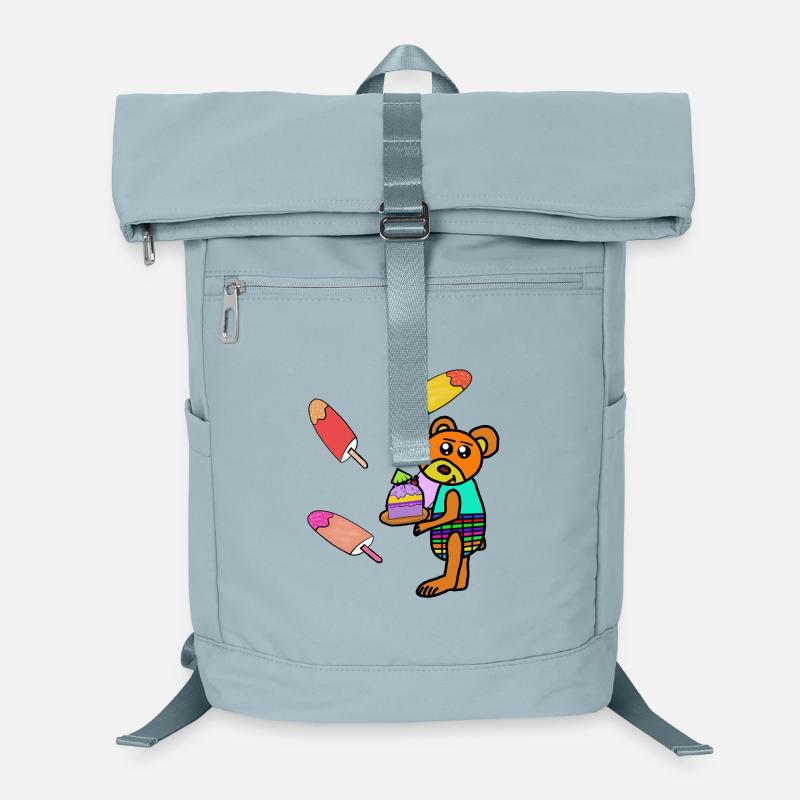 Teddy Kuchen Eis-Motiv Bär Kinder Laptop Backpack