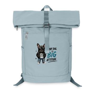 Petit chien : grande attitude, né pour être génial - Sac à dos ordinateur - bleu glacier - Devant