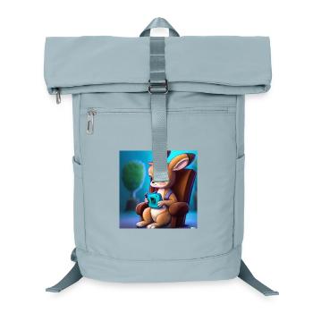 Kangou plays - Laptop Backpack - ice blue - Front