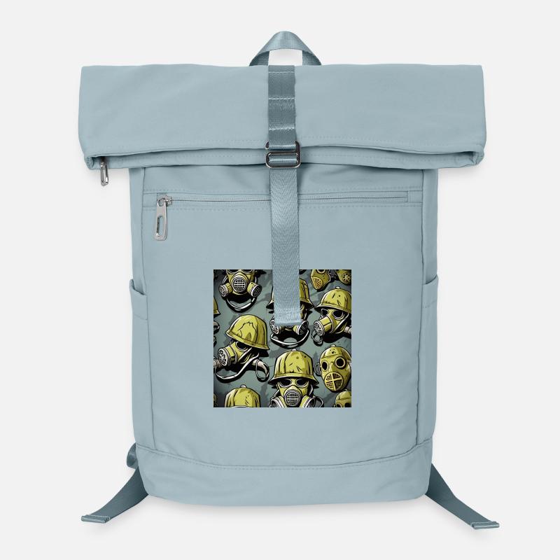 Gasmaske Helden Muster Laptop-Rucksack 