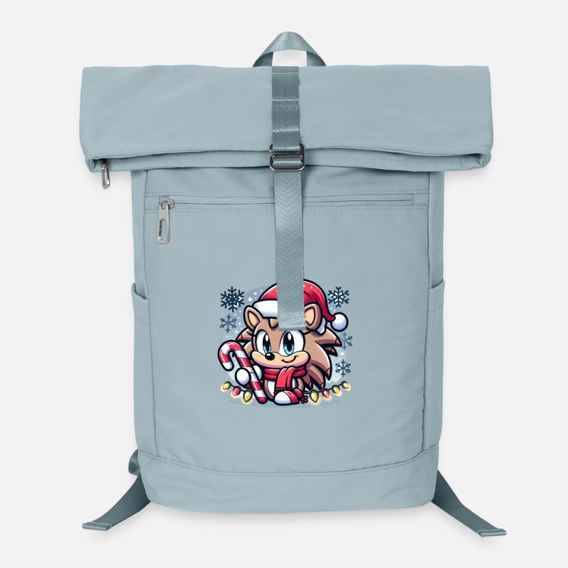 Igel-Weihnachten - Laptop-Rucksack  - Eisblau