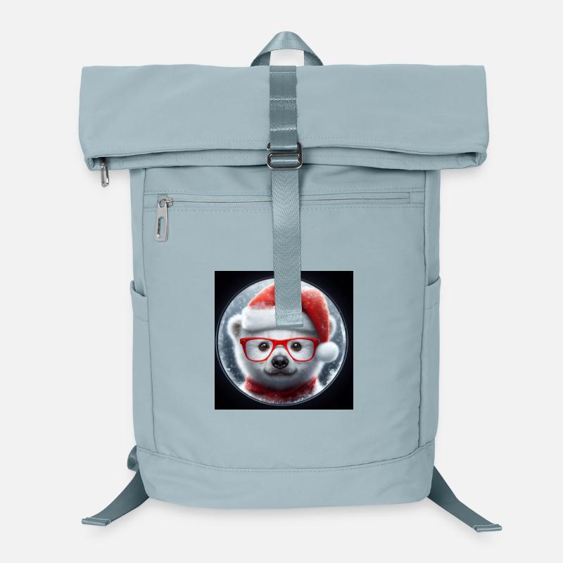 Bébé ours polaire comme Père Noël Sac à dos ordinateur