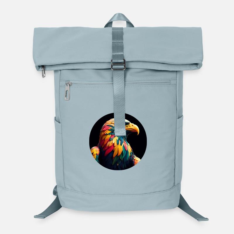 Eagle with colorful feathers Laptop Backpack
