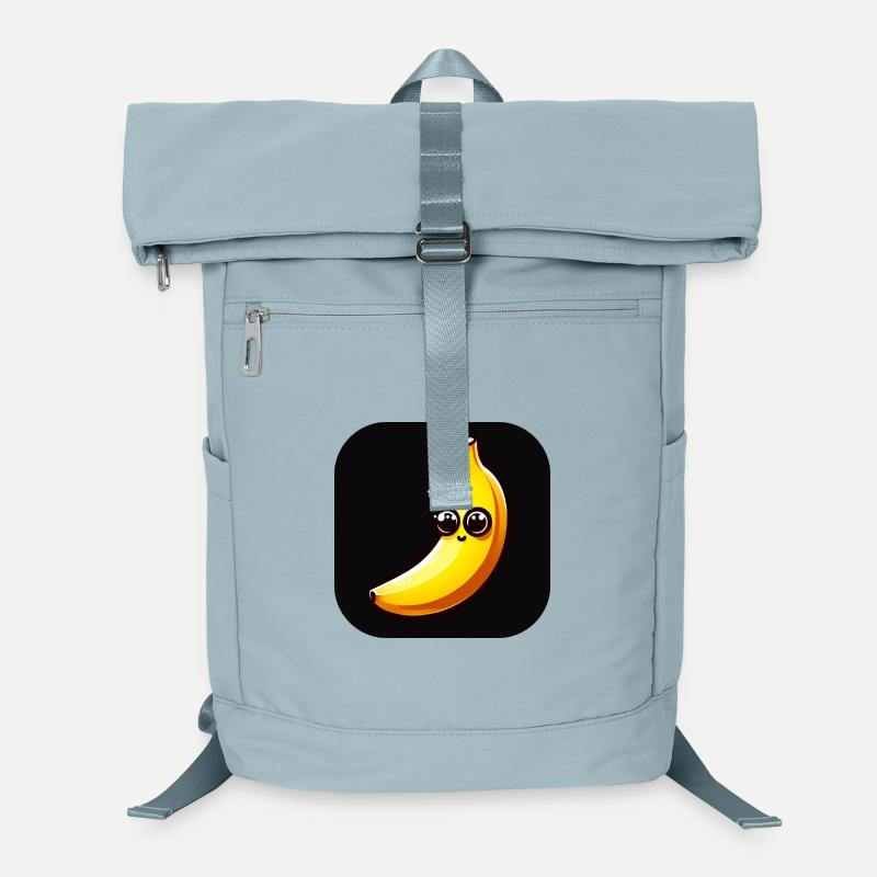 Banane avec visage et grands yeux Sac à dos ordinateur