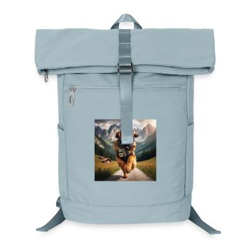 Leonberger Art - Laptop Backpack - ice blue - Front