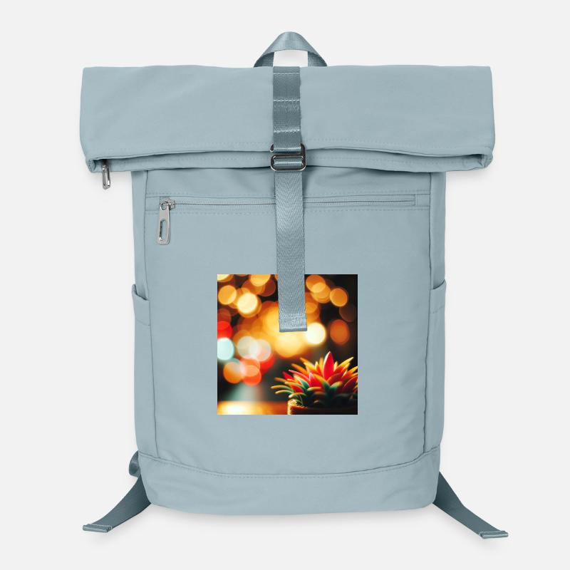 Colorful Succulent Duck with Lights Laptop Backpack