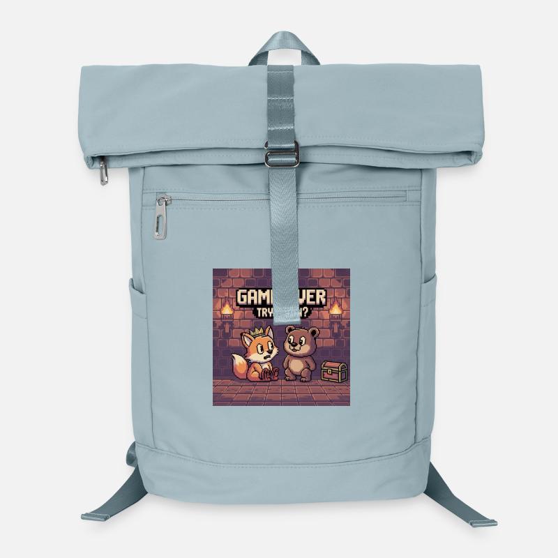 Pixel Art Game Over Scène pour animaux de compagnie Sac à dos ordinateur