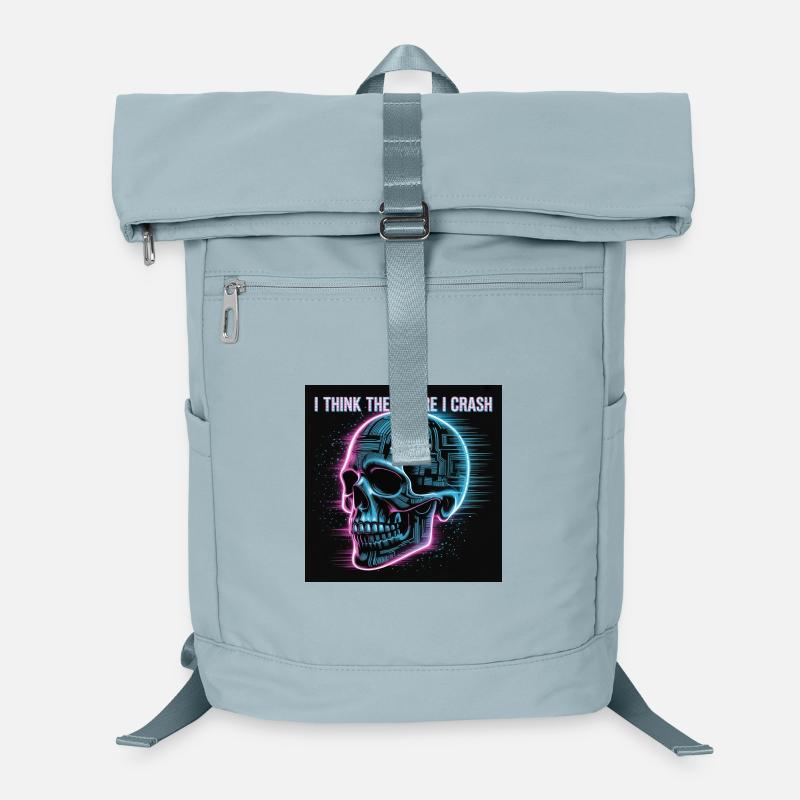 Cyberpunk Neon Skull Laptop Backpack