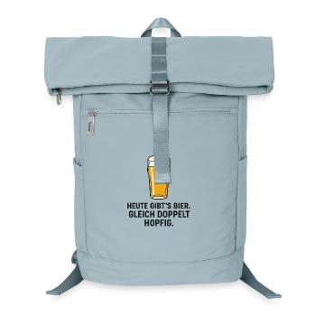 Humorous beer motif for Saturdays - Laptop Backpack - ice blue - Front
