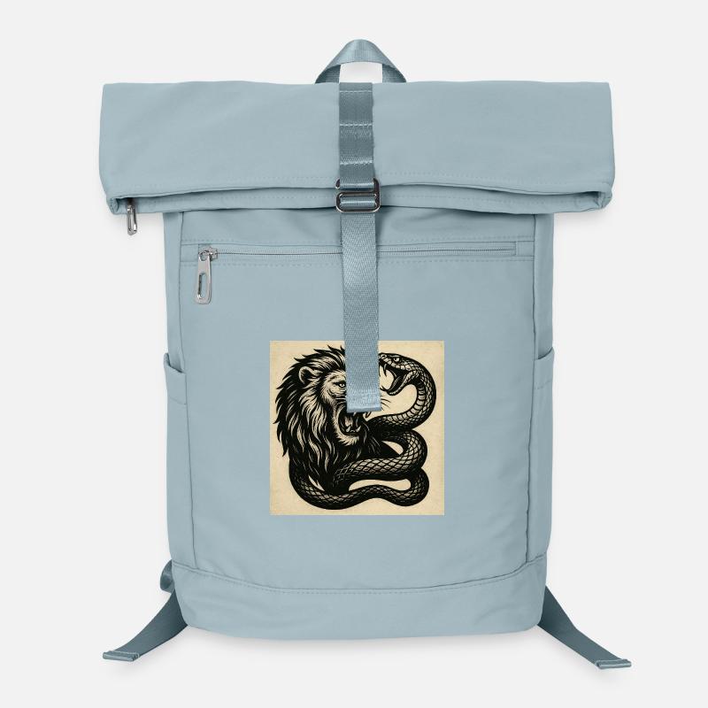 Lion et Serpent TattooDesign Sac à dos ordinateur