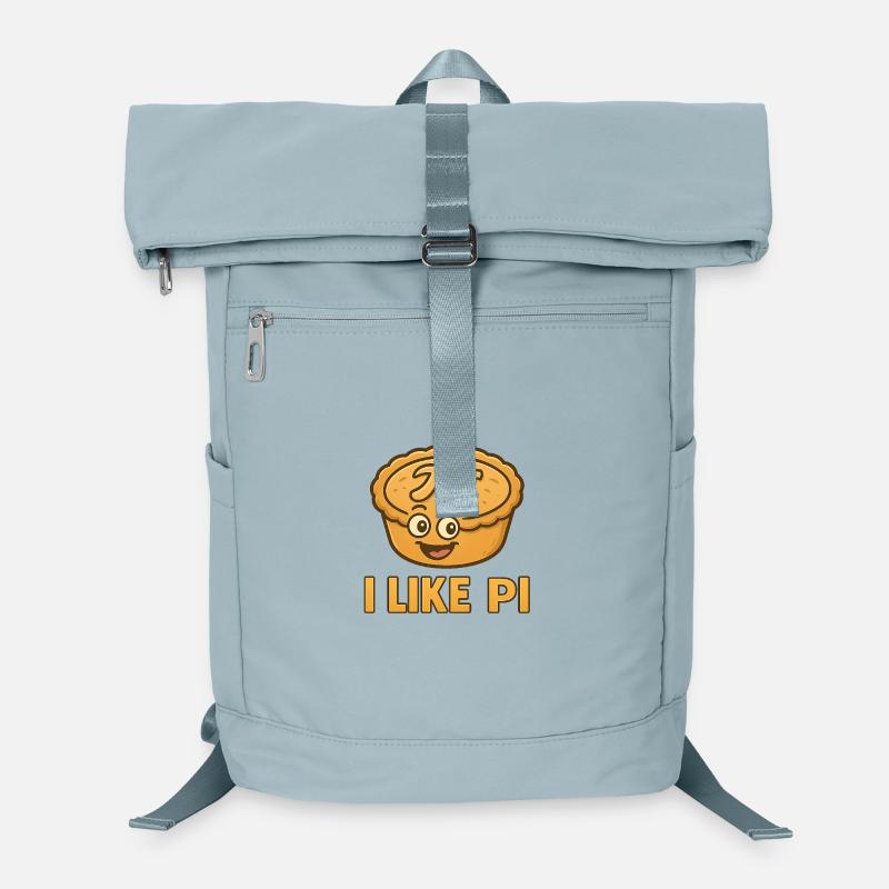 Pi cake with funny face Laptop Backpack