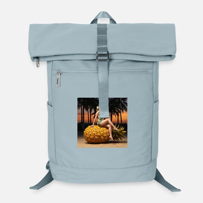 Bikini tropical à motif ananas Sac à dos ordinateur