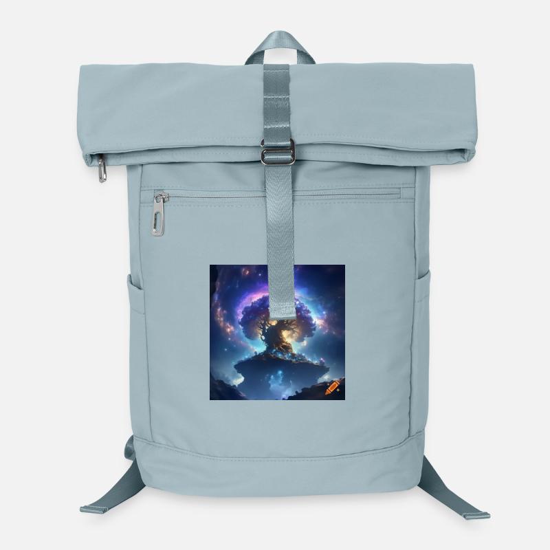 Surrealer leuchtender kosmischer Baum Laptop-Rucksack 