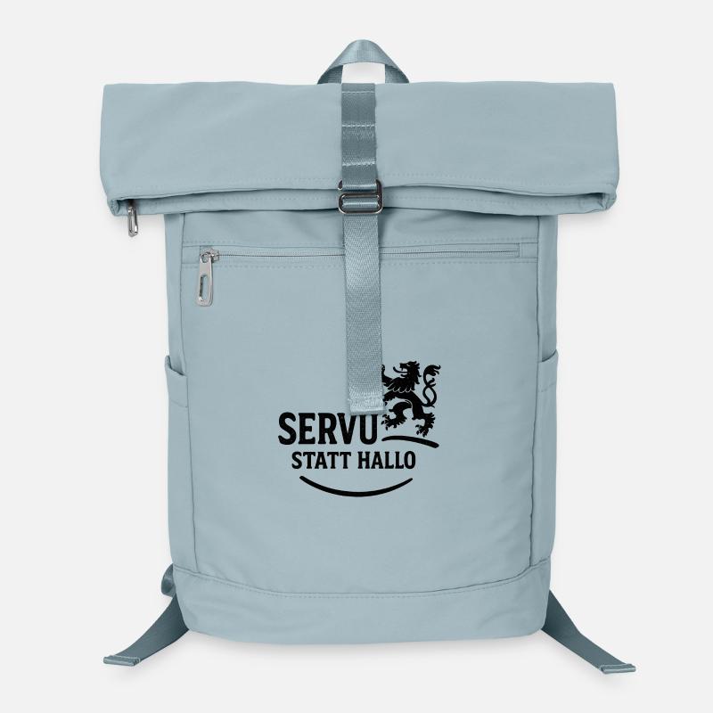 Servus statt Hallo – Bavarian dialect saying Laptop Backpack