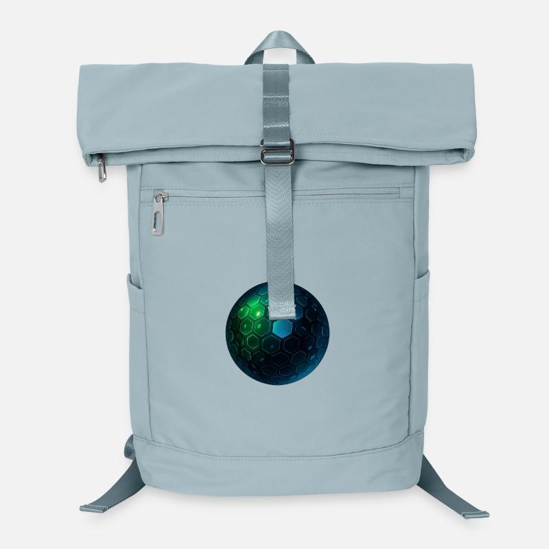Neon Hexagon Sphere Laptop Backpack