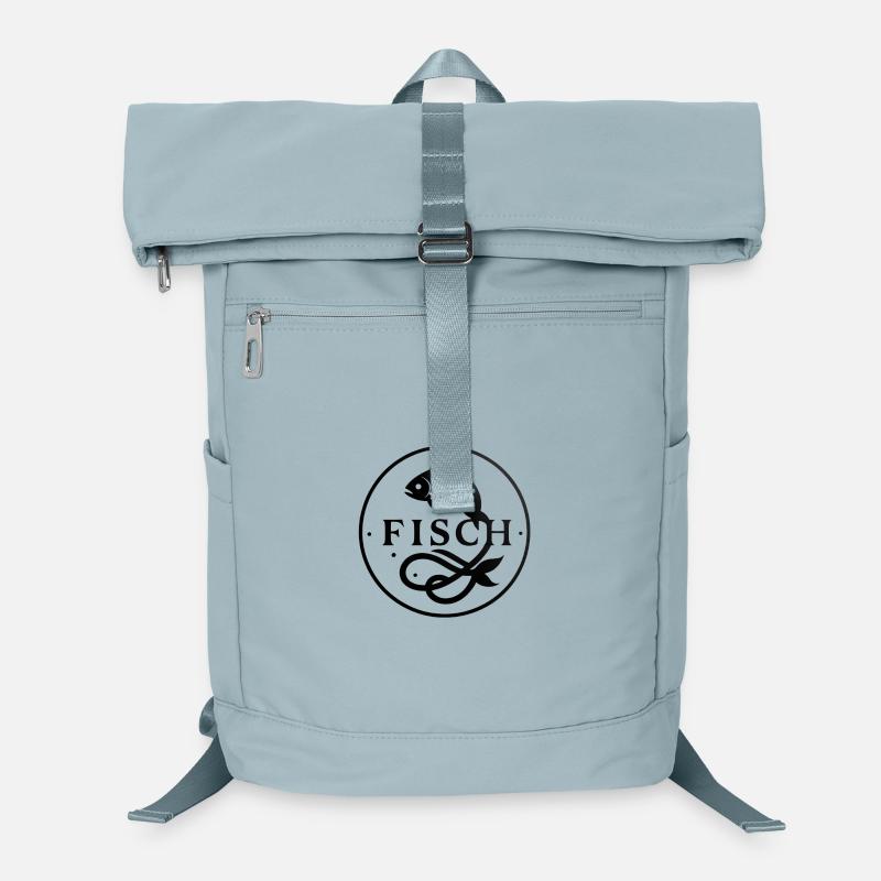 Pisces Circle Zodiac Sign Laptop Backpack