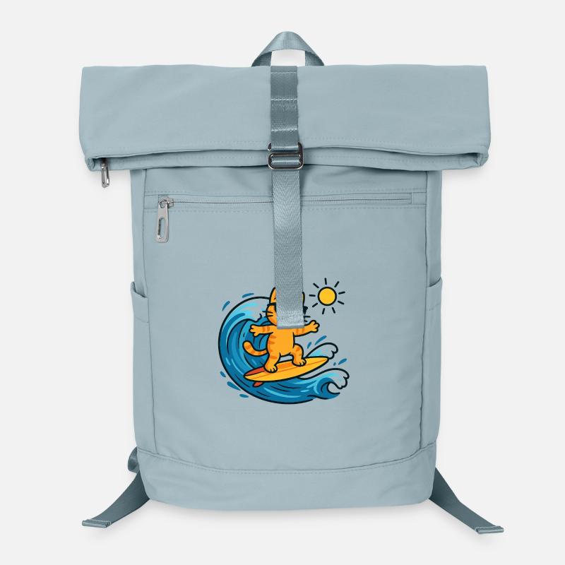 Sun Surfer Katze Laptop-Rucksack 