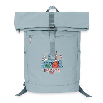Kawaii Tokyo Skyline - Laptop-Rucksack  - Eisblau - Vorne