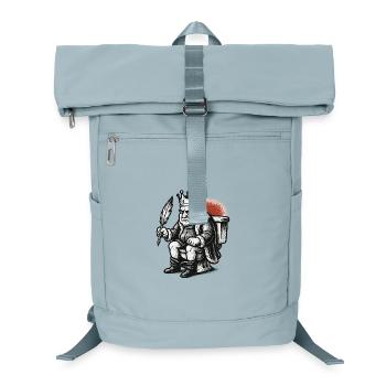 König auf Thron mit Feder - Laptop-Rucksack  - Eisblau - Vorne