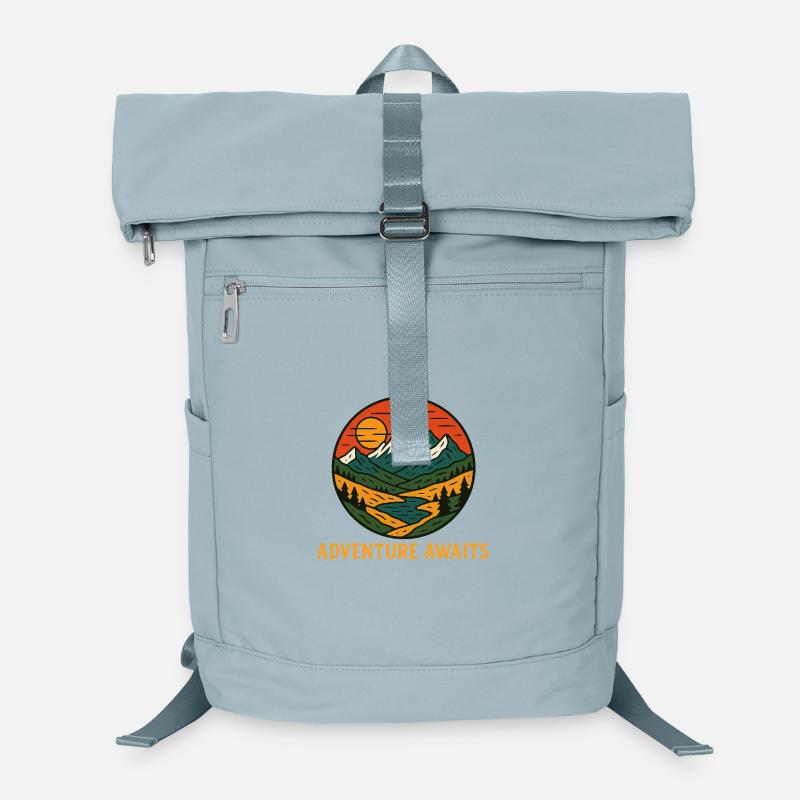 Abenteuer erwartet Berglandschaft Laptop-Rucksack 