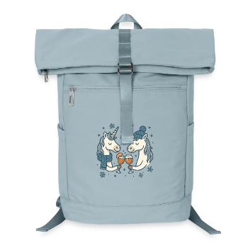 Winter Magic Unicorn Toast - Laptop Backpack - ice blue - Front