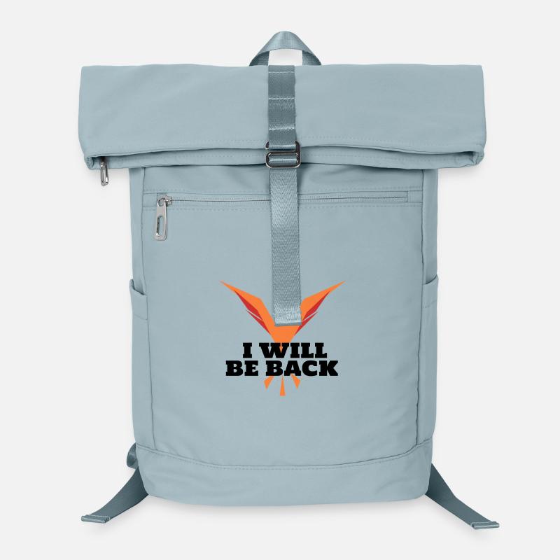 Geometrischer oranger Phönix im Flug Laptop-Rucksack 