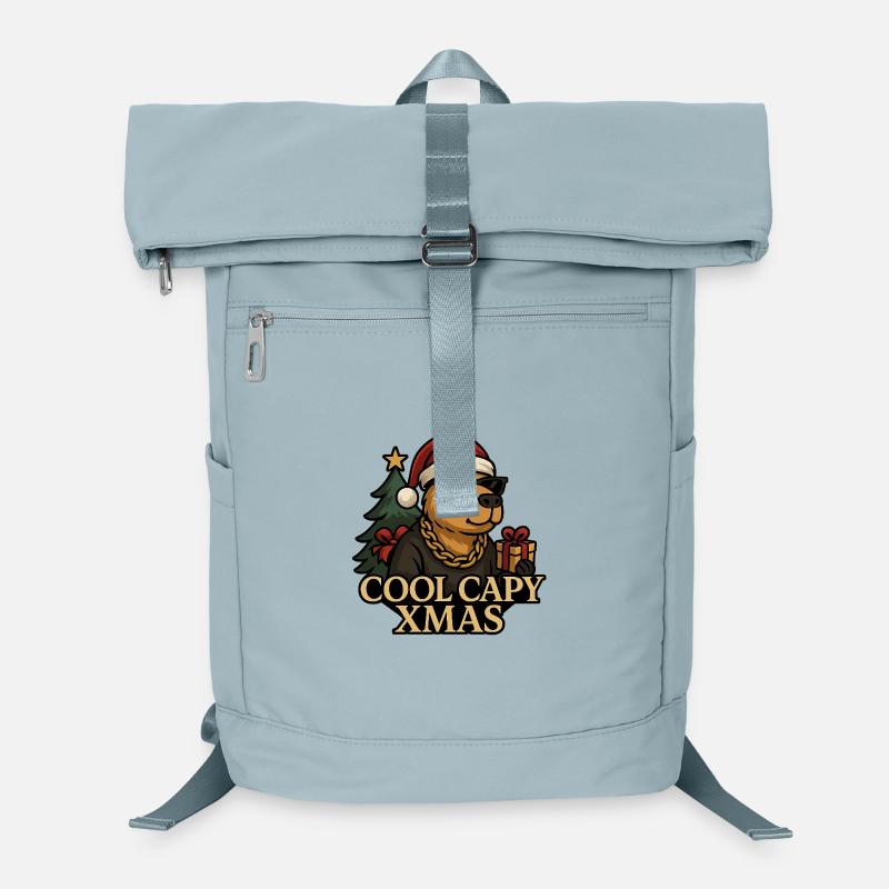 Noël Cool Capy – Noël 😎 élégant à la capybara Sac à dos ordinateur